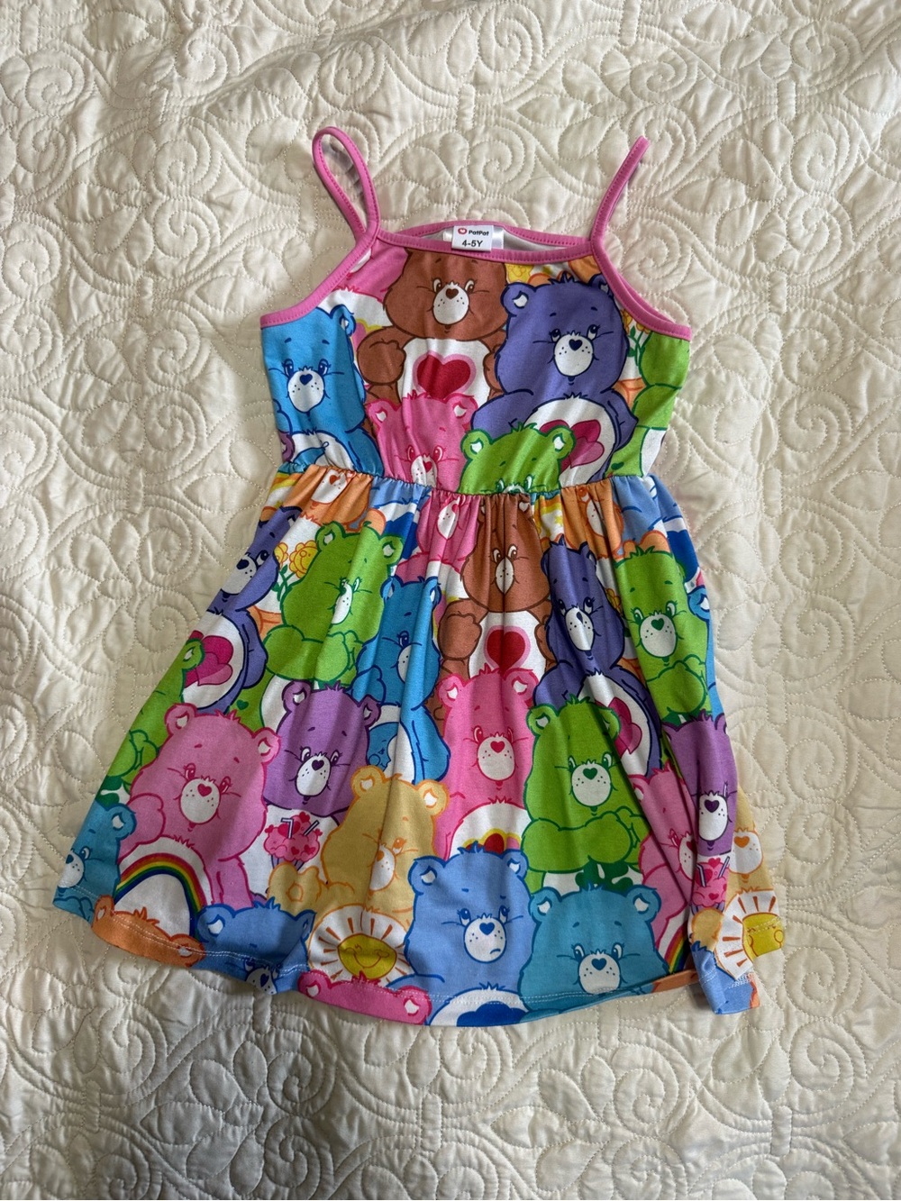 Care Bears vintage print by PatPat HTF retired print Dress 4-5T